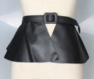 Ultra breite Taille mit PULeder rock Dekoration Damen AllMatch Grtel mit Hemd Kleid schwarzpicture14